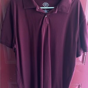 St. John's Bay Men's Burgundy Polo Shirt